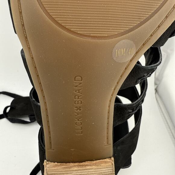 Lucky Brand Women's Radfas Black Sandal Heel Size 10 M NWB - Picture 12 of 15